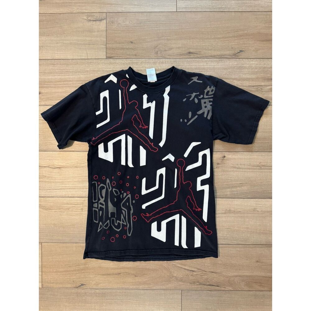 Vintage Jordan Shirt M Medium 90s Y2K NIKE Air Jumpman 23 Big Print Graphic MJ